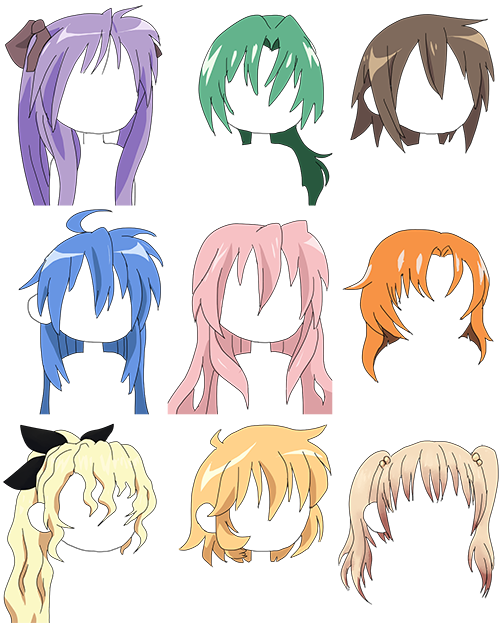 some of the Oekaki Maker hairs by haiku